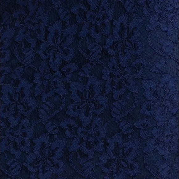 DVF Diane Von Furstenberg Scotia Lace Pencil Skirt Navy Blue 8 - Picture 3 of 9